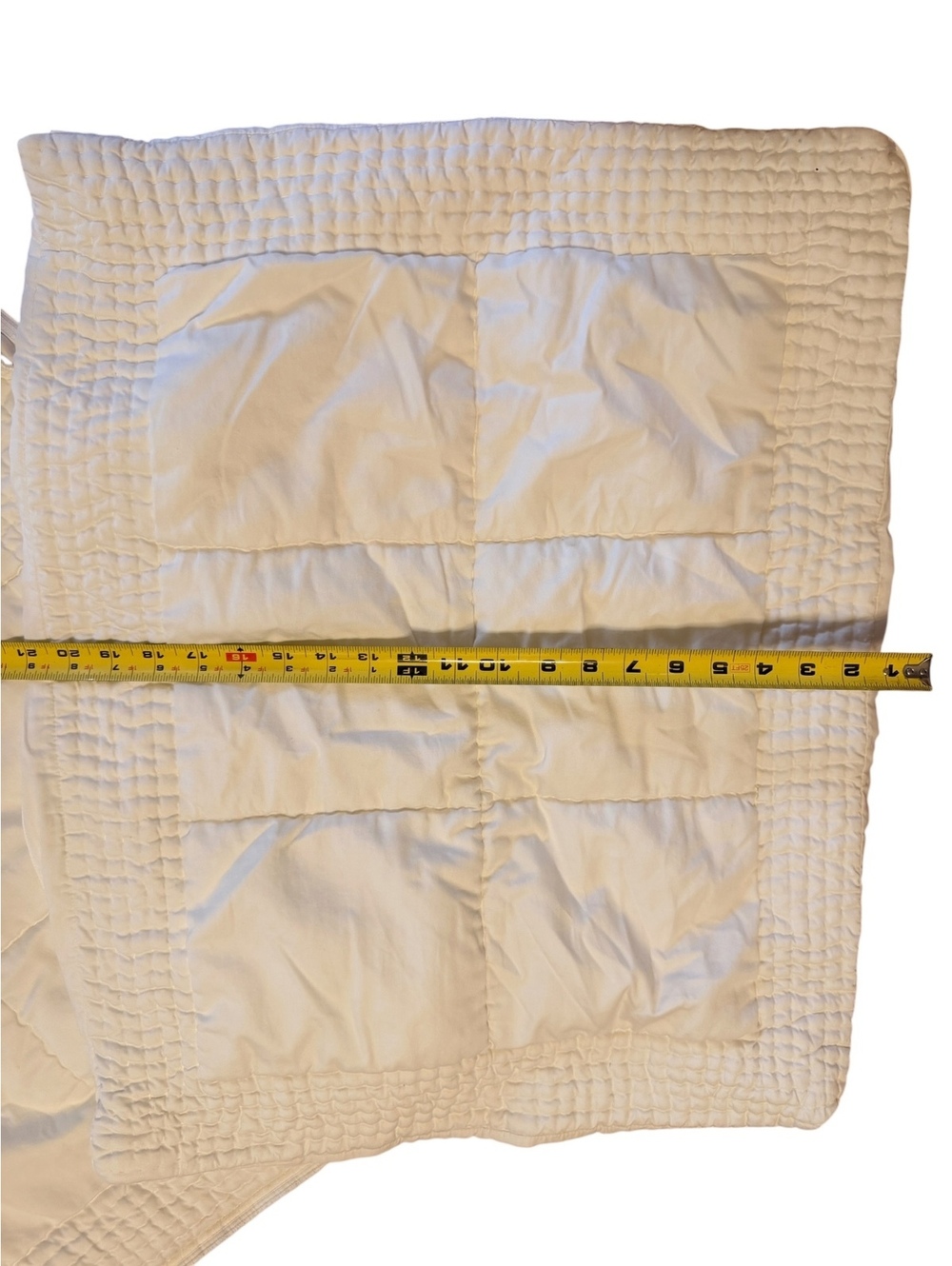 Boll & Branch Organic Cotton Quilted Pillow Shams - Set of 2, White - Picture 2 of 6